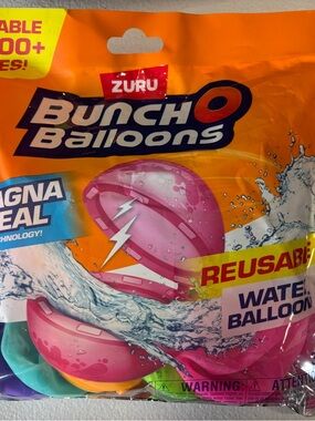 ZURU Bunch O Balloons Reusable Water Balloons - Pink